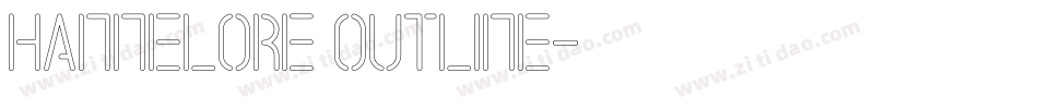 Hannelore Outline字体转换
